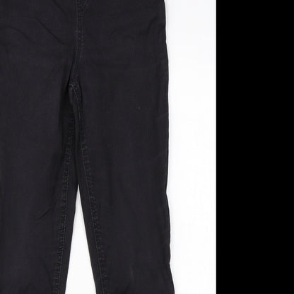 F&F Womens Black  Cotton Skinny Jeans Size 10 L28 in Regular