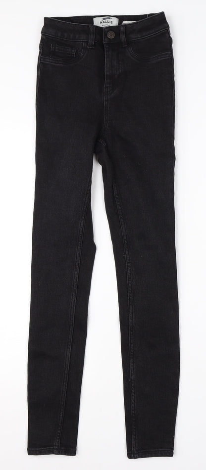 New Look Womens Black  Cotton Skinny Jeans Size 8 L26 in Regular