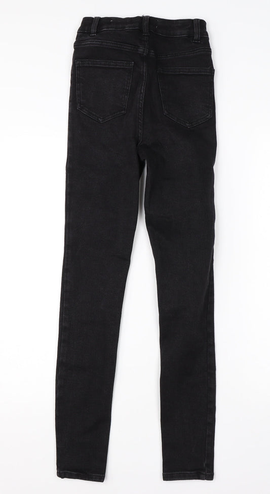 New Look Womens Black  Cotton Skinny Jeans Size 8 L26 in Regular