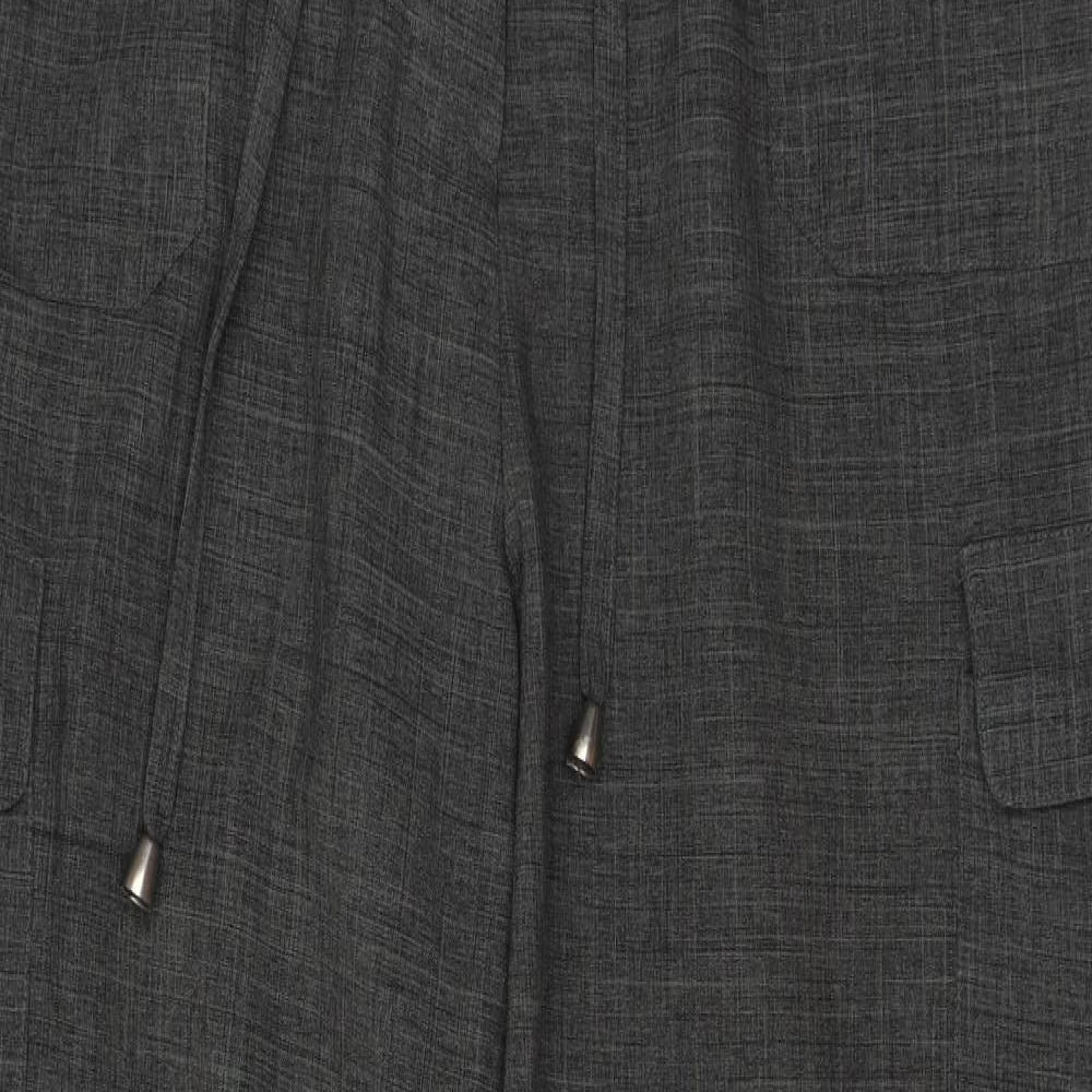 Womens UK Size 18 Agenda Regular Fit Dress Pants Grey Trousers