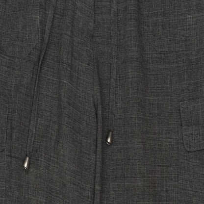 Womens UK Size 18 Agenda Regular Fit Dress Pants Grey Trousers