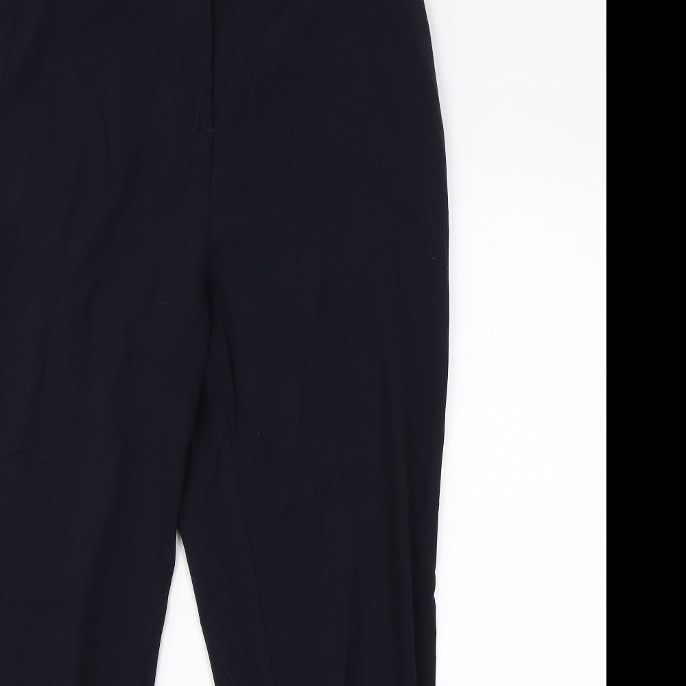 Womens UK Size 16 Isle Regular Fit Dress Pants Blue Trousers