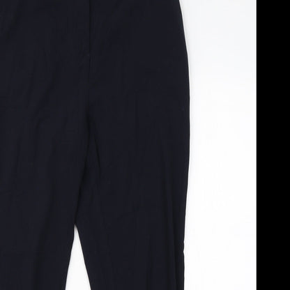 Womens UK Size 16 Isle Regular Fit Dress Pants Blue Trousers