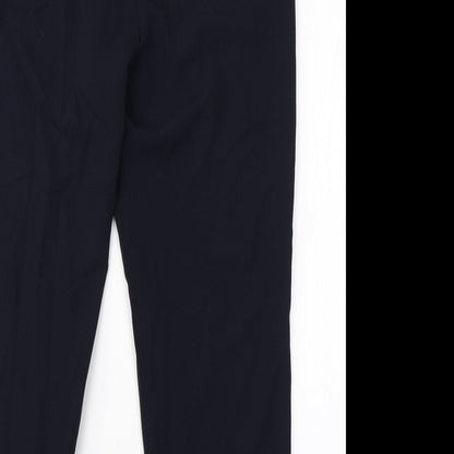 Womens UK Size 16 Isle Regular Fit Dress Pants Blue Trousers