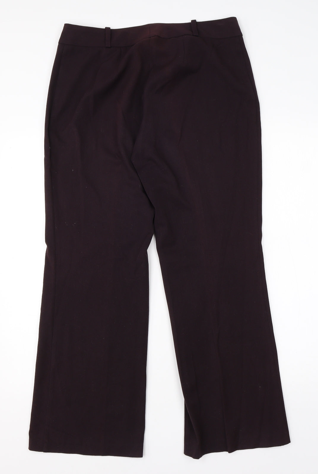 Womens UK Size 12 M&Co Regular Fit Dress Pants Purple Trousers