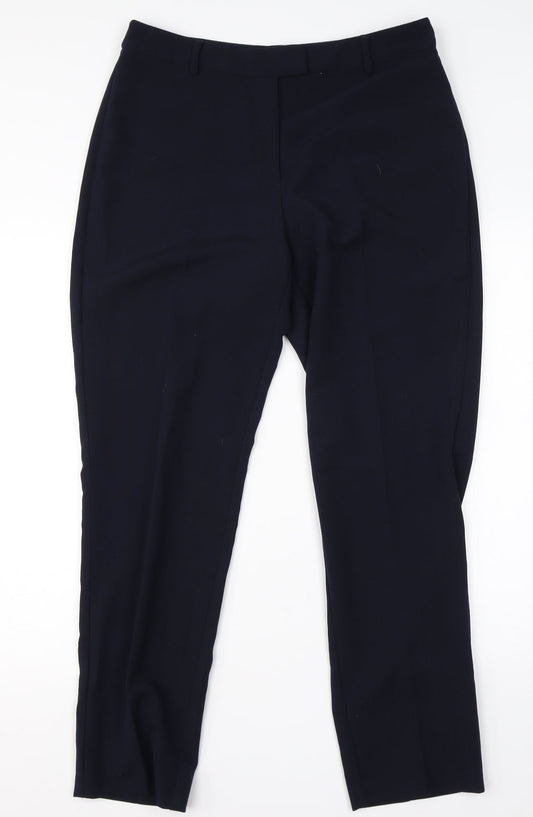 Womens UK Size 14 Debenhams Regular Fit Dress Pants Black Trousers