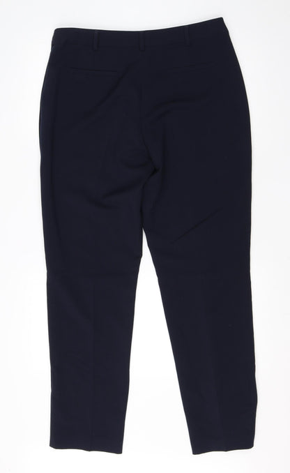 Womens UK Size 14 Debenhams Regular Fit Dress Pants Black Trousers