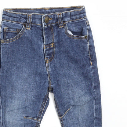 George Boys Blue  Cotton  Jeans Size 12-18 Months