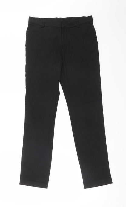 George Boys Black  Polyester Dress Pants Trousers Size 11-12 Years  Regular