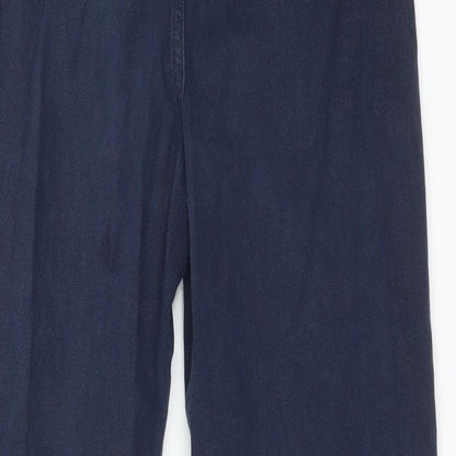 Per Una Womens Blue  Cotton Straight Jeans Size 6 L28 in Regular