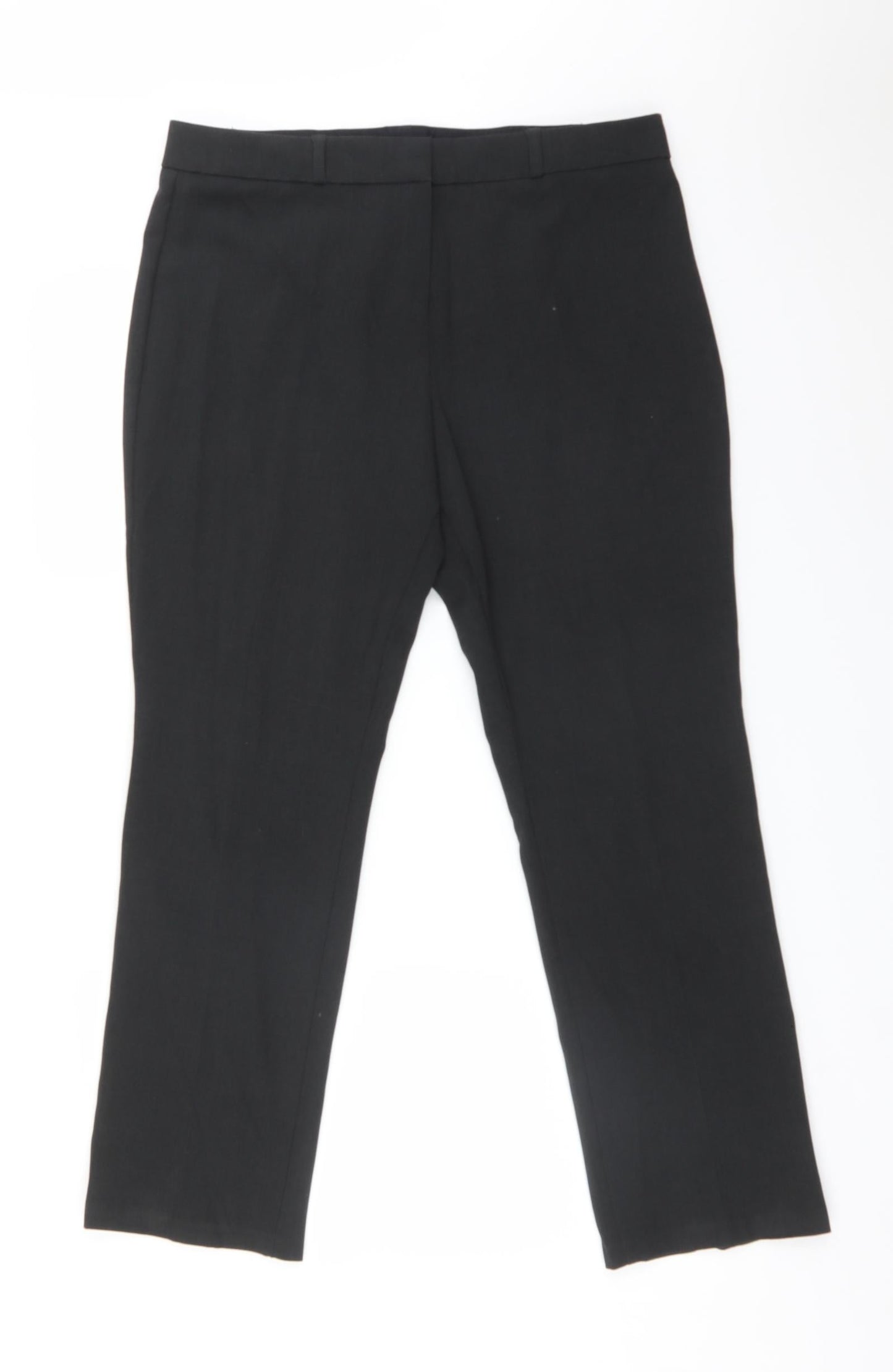 Womens UK Size 14 M&S Regular Fit Dress Pants Grey Trousers