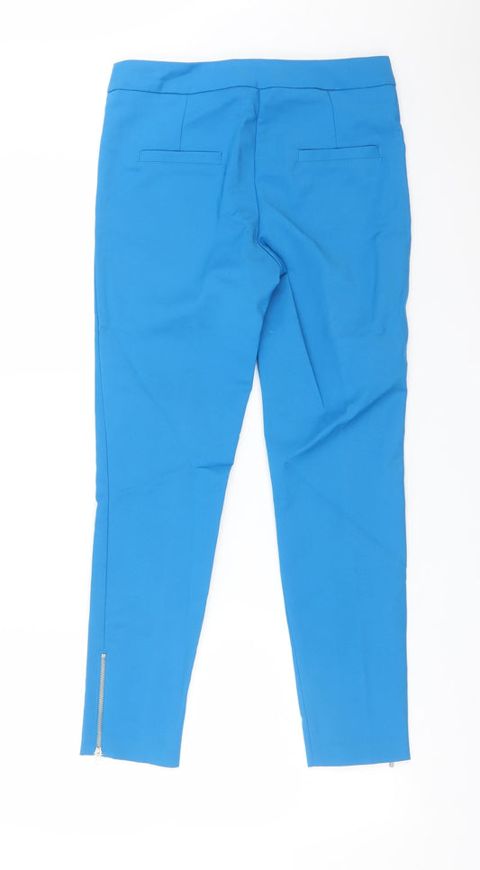 Womens UK Size 8 ASOS Regular Fit Carrot Blue Trousers