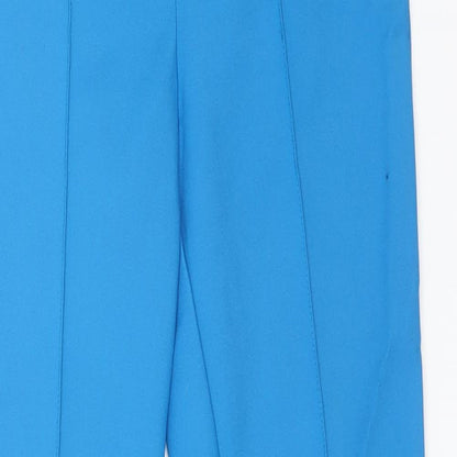 Womens UK Size 8 ASOS Regular Fit Carrot Blue Trousers