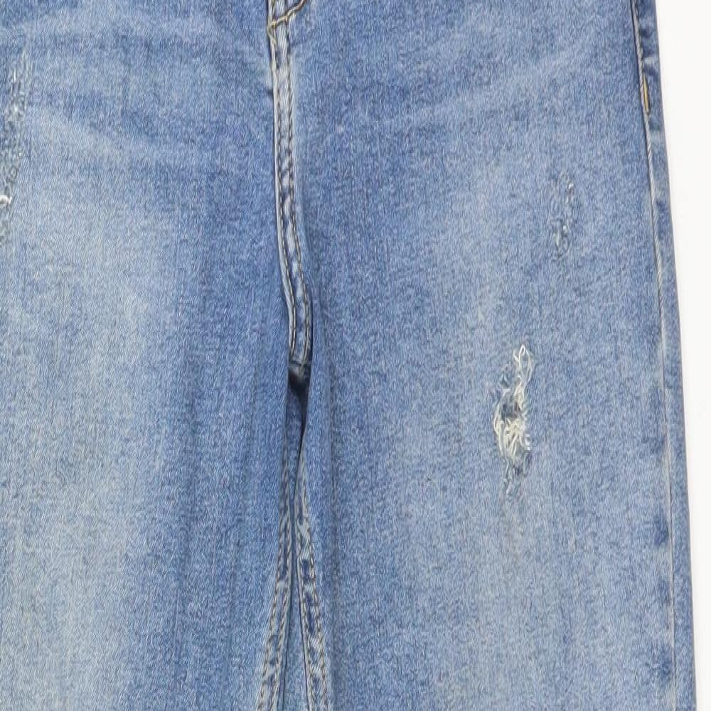 Topshop Womens Blue  Cotton Skinny Jeans Size 26 L28 in Regular