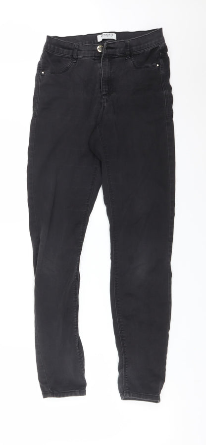 Dorothy Perkins Womens Black  Cotton Skinny Jeans Size 10 L30 in Regular