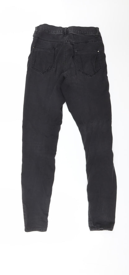 Dorothy Perkins Womens Black  Cotton Skinny Jeans Size 10 L30 in Regular