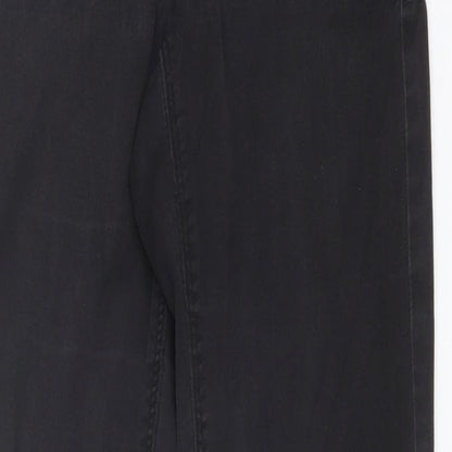 Dorothy Perkins Womens Black  Cotton Skinny Jeans Size 10 L30 in Regular