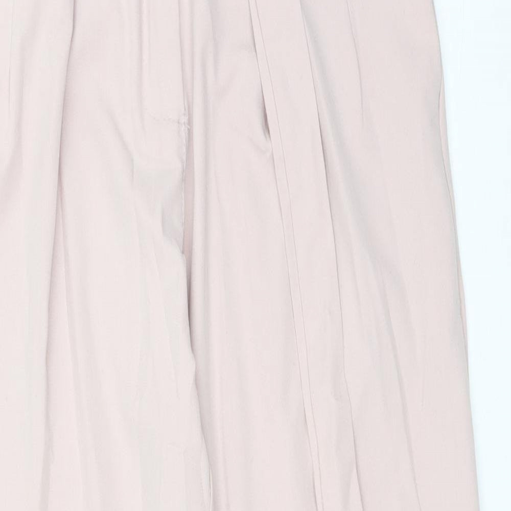 Womens UK Size S Boohoo Regular Fit Carrot Pink Trousers