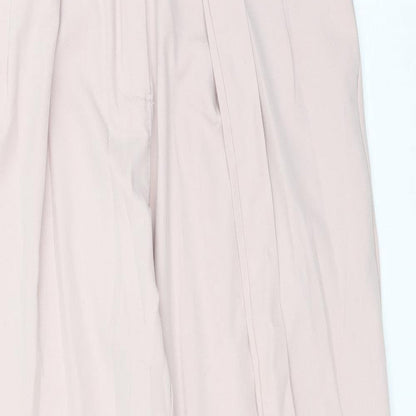 Womens UK Size S Boohoo Regular Fit Carrot Pink Trousers