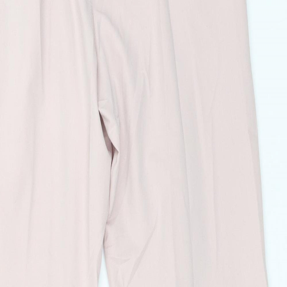 Womens UK Size S Boohoo Regular Fit Carrot Pink Trousers