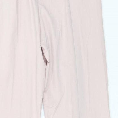 Womens UK Size S Boohoo Regular Fit Carrot Pink Trousers