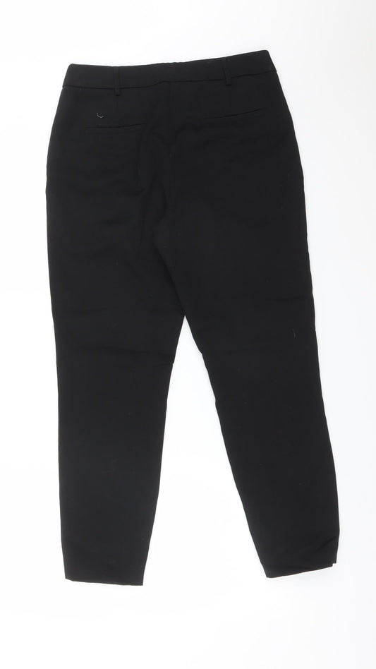 TU Womens Black  Polyester Dress Pants Trousers Size 12 L26 in Regular
