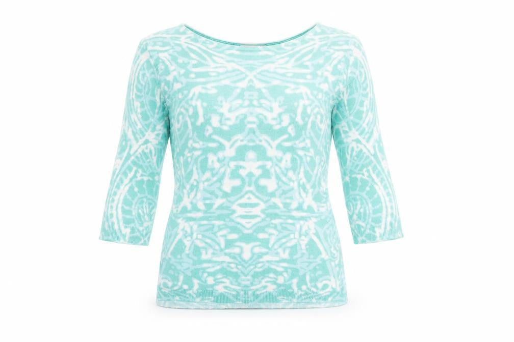 Womens UK Size 10 Per Una Green Basic T-Shirt