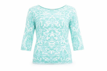 Womens UK Size 10 Per Una Green Basic T-Shirt