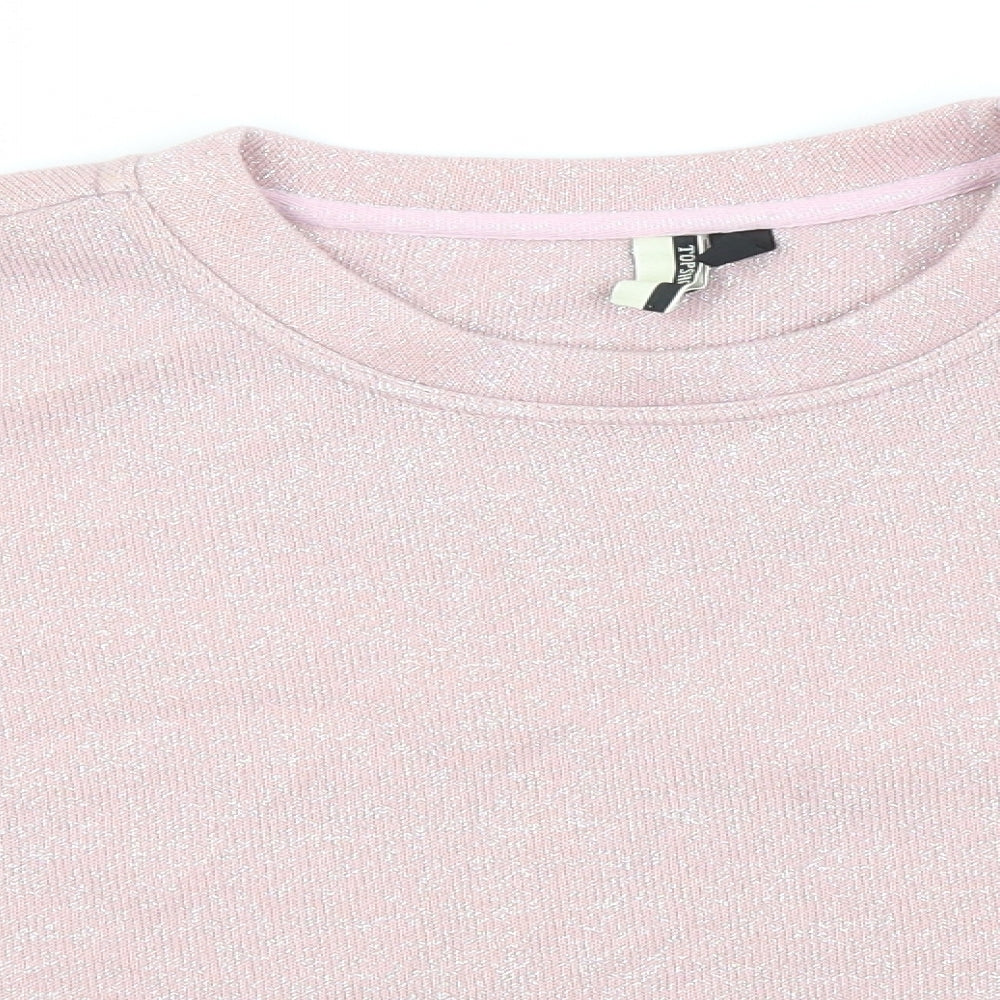 Womens UK Size 6 Topshop Pink Pullover Jumper