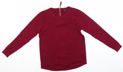 Womens UK Size 12 M&Co Pink Pullover Jumper