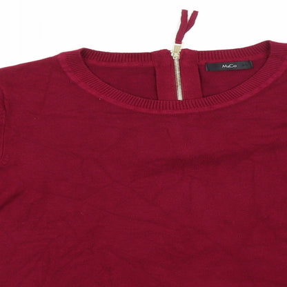 Womens UK Size 12 M&Co Pink Pullover Jumper