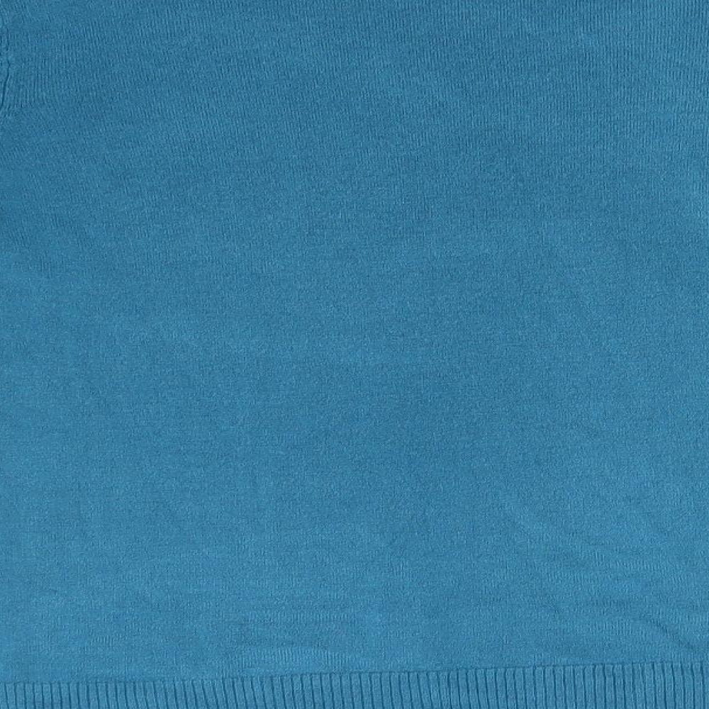 Womens UK Size 12 Marks and Spencer Blue Pullover Jumper