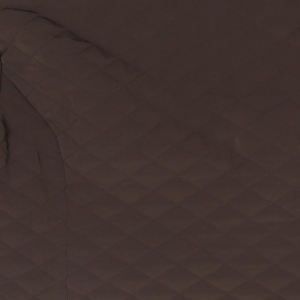 Alex & Co Womens Brown Argyle/Diamond  Jacket  Size 14