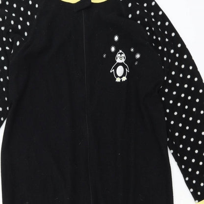 Secret Womens Black Solid Polyester  One Piece Size 12   - Penguin