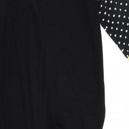 Secret Womens Black Solid Polyester  One Piece Size 12   - Penguin