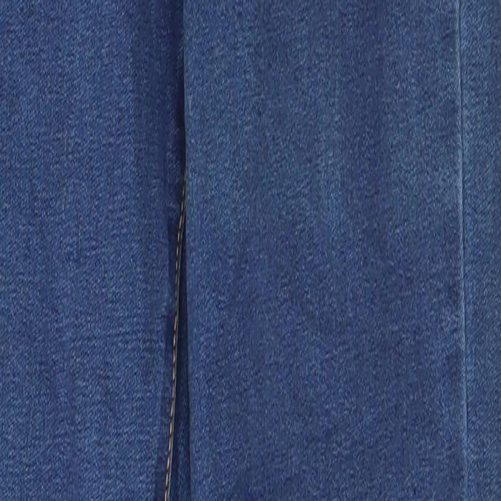 Denim & Co. Womens Blue  Cotton Straight Jeans Size 6 L28 in Regular