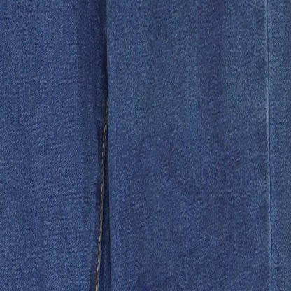 Denim & Co. Womens Blue  Cotton Straight Jeans Size 6 L28 in Regular