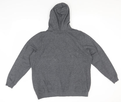 Avenue Womens Grey  Polyester Pullover Hoodie Size 18