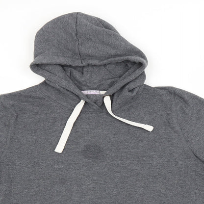 Avenue Womens Grey  Polyester Pullover Hoodie Size 18