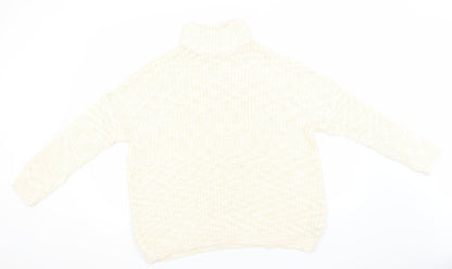 Womens UK Size M New Look Ivory Pullover Jumper