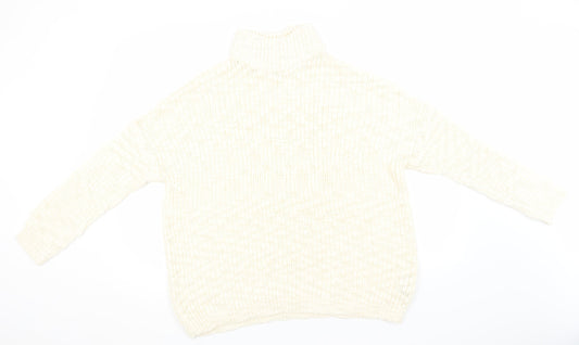 Womens UK Size M New Look Ivory Pullover Jumper