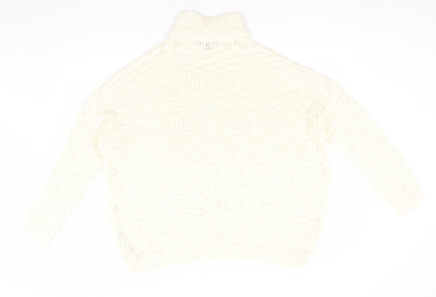 Womens UK Size M New Look Ivory Pullover Jumper