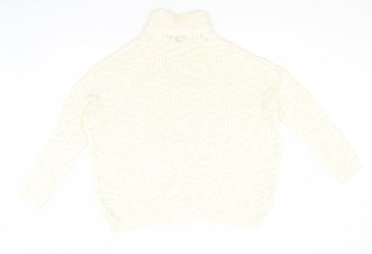 Womens UK Size M New Look Ivory Pullover Jumper