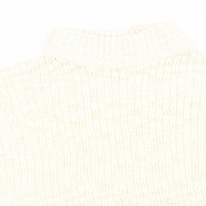 Womens UK Size M New Look Ivory Pullover Jumper