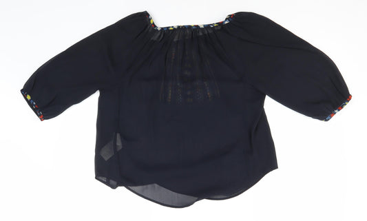 Womens UK Size S Hollister Blue Basic Blouse
