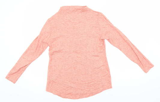 Klass Womens Pink High Neck   Pullover Jumper Size S