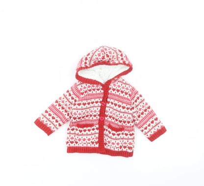 George Baby White   Parka Coat Size 0-3 Months