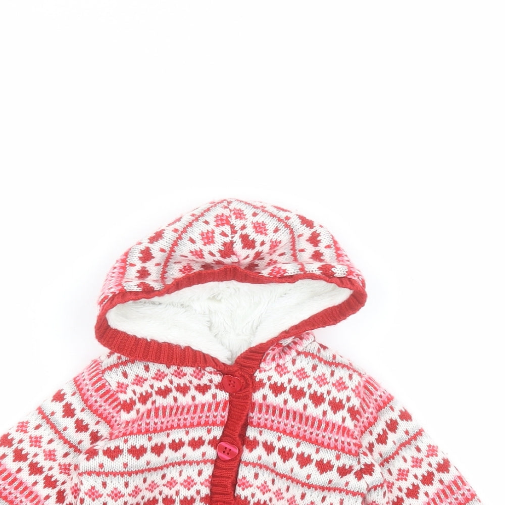 George Baby White   Parka Coat Size 0-3 Months