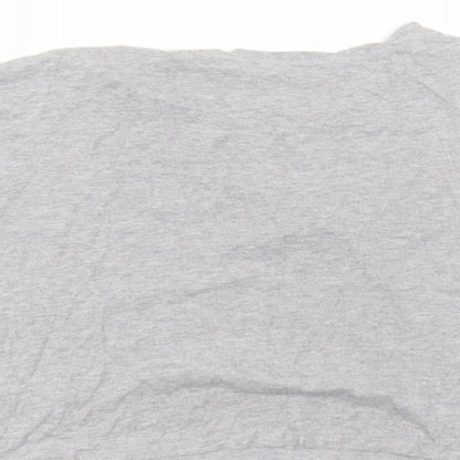 Womens UK Size M New Look Grey Basic T-Shirt