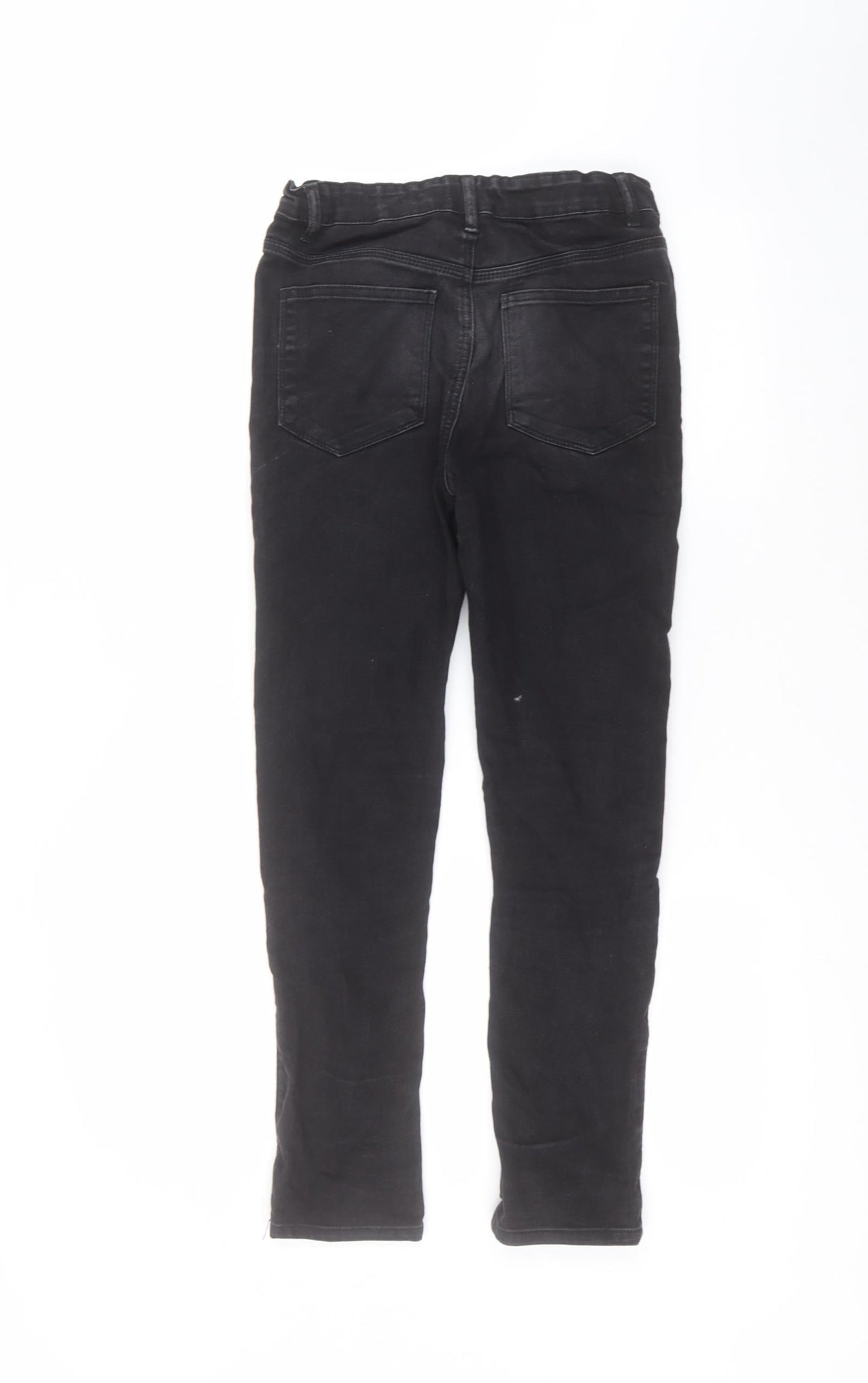 Matalan Girls Black  Cotton Skinny Jeans Size 12 Years  Regular